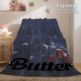 Kpop BTS Butter Cosplay Flannel Blanket Soft Comforter Bedding Sets - EBuycos