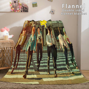 Kpop BTS Butter Cosplay Flannel Blanket Soft Comforter Bedding Sets - EBuycos