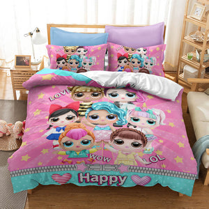 L.O.L Surprise Bedding Set Quilt Duvet Cover Without Filler - EBuycos