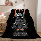 Lilo Stitch 2: Stitch Has A Glitch Flannel Fleece Throw Blanket Set - EBuycos