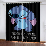 Lilo & Stitch Curtains Blackout Window Drapes