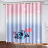 Lilo & Stitch Curtains Blackout Window Drapes