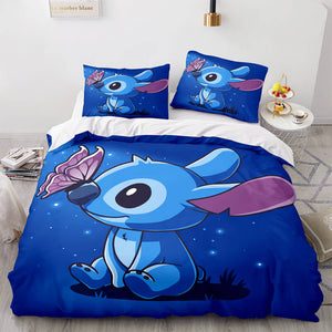 Lilo and Stitch Bedding Set Quilt Duvet Covers Kids Bed Sheets Sets - EBuycos