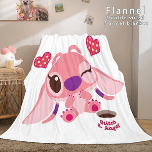 Lilo and Stitch Flannel Fleece Blanket - EBuycos