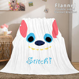 Lilo and Stitch Flannel Blanket Warm Cozy Plush Throw Bed Blankets - EBuycos