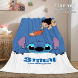 Lilo and Stitch Ohana Flannel Fleece Blanket - EBuycos