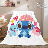 Lilo and Stitch Ohana Flannel Fleece Blanket - EBuycos