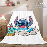 Lilo and Stitch Ohana Flannel Fleece Blanket - EBuycos