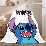 Lilo and Stitch Ohana Flannel Fleece Blanket - EBuycos
