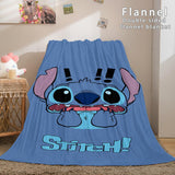 Lilo and Stitch Ohana Flannel Fleece Blanket - EBuycos