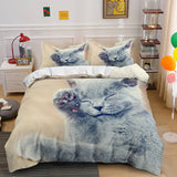 Lovely Animal Pet Cats Bedding Set Duvet Covers Comforter Bed Sheets - EBuycos