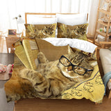Lovely Animal Pet Cats Bedding Set Duvet Covers Comforter Bed Sheets - EBuycos