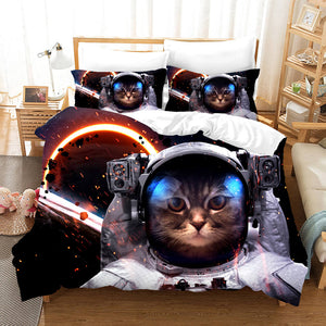 Lovely Animal Pet Cats Bedding Set Duvet Covers Comforter Bed Sheets - EBuycos