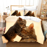 Lovely Animal Pet Cats Bedding Set Duvet Covers Comforter Bed Sheets - EBuycos