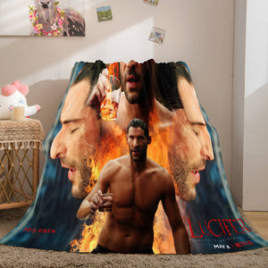 Lucifer Cosplay Flannel Throw Blanket Micro Fleece Plush Blanket - EBuycos