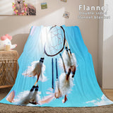 Magical Dream Catcher Flannel Fleece Reversible Sherpa Throw Blanket - EBuycos
