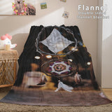 Magical Dream Catcher Flannel Fleece Reversible Sherpa Throw Blanket - EBuycos