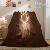 Magical Dream Catcher Flannel Fleece Reversible Sherpa Throw Blanket - EBuycos
