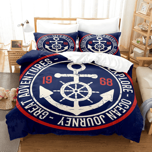 Marine Anchor Bedding Set Duvet Cover Comforter Bed Sheets - EBuycos