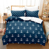 Marine Anchor Bedding Set Duvet Cover Comforter Bed Sheets - EBuycos