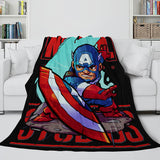 Marvel Hero Flannel Fleece Throw Cosplay Blanket Shawl Wrap Nap Quilt - EBuycos