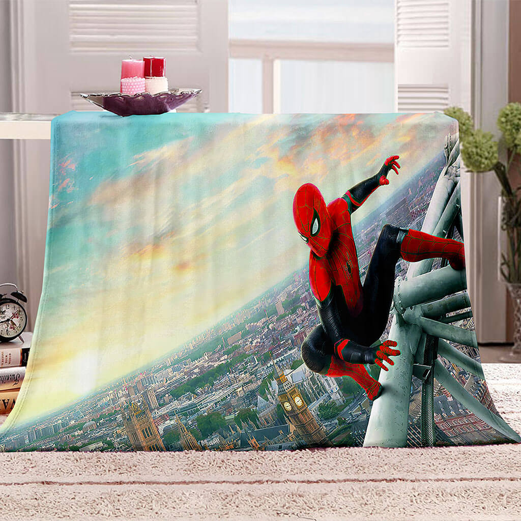 Marvel Spider Man Blanket Flannel Throw Room Decoration