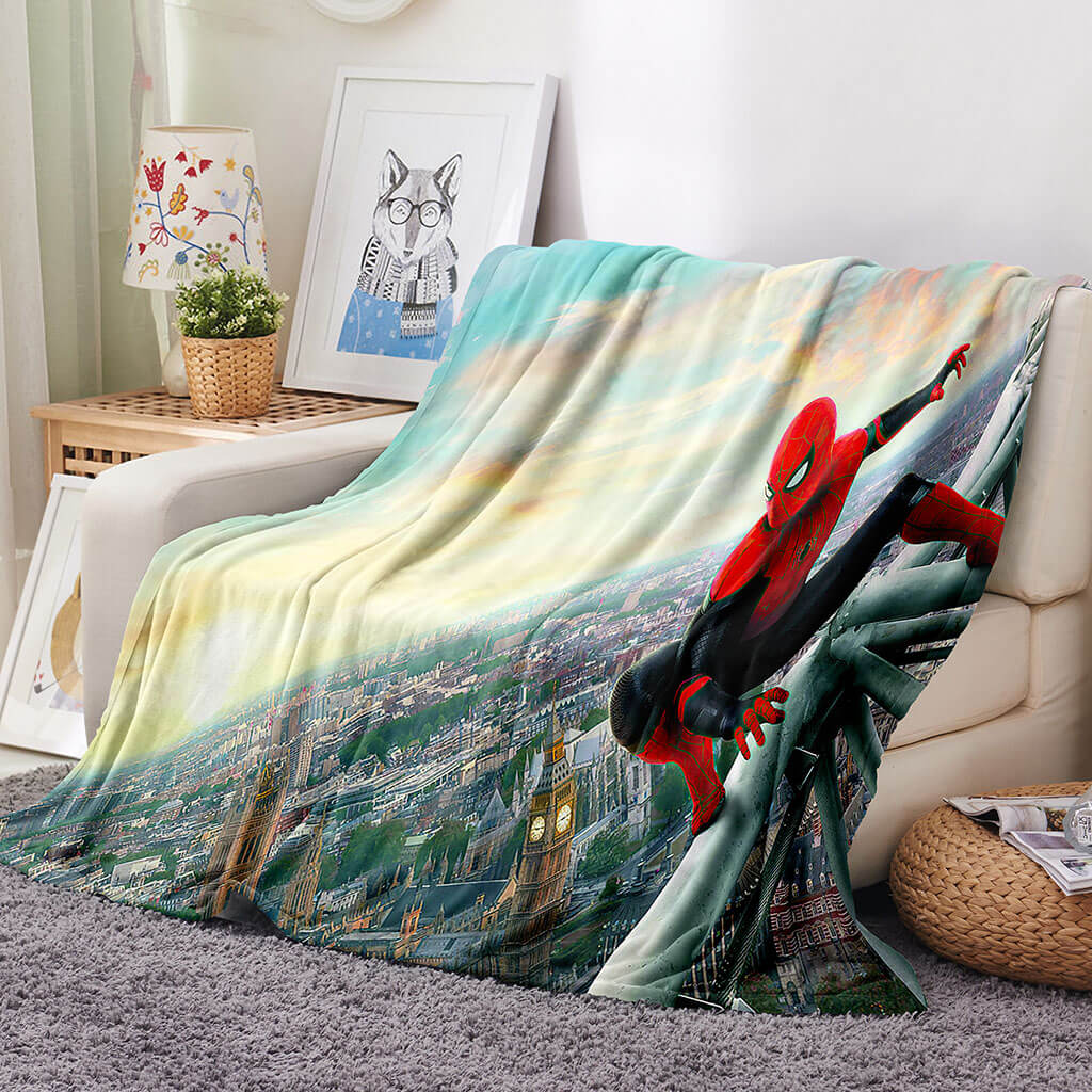 Marvel Spider Man Blanket Flannel Throw Room Decoration