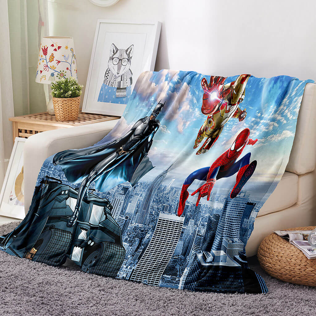 Marvel Spider Man Blanket Flannel Throw Room Decoration