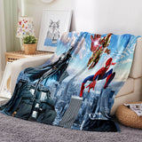 Marvel Spider Man Blanket Flannel Throw Room Decoration