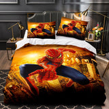 Marvel Spiderman Spider-Man Cosplay Bedding Set Duvet Covers Bed Sheets - EBuycos