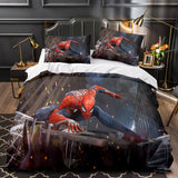 Marvel Spiderman Spider-Man Cosplay Bedding Set Duvet Covers Bed Sheets - EBuycos