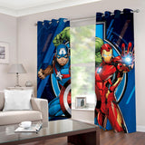 Marvel The Avengers Pattern Curtains Blackout Window Drapes