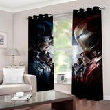 Marvel The Avengers Pattern Curtains Blackout Window Drapes