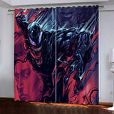 Marvel Venom Pattern Curtains Blackout Window Drapes