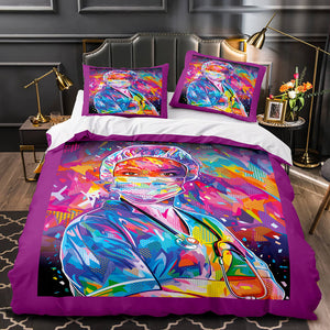 Pop Mask Print Bedding Set Quilt Duvet Covers - EBuycos