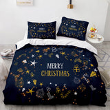 Merry Christmas Bedding Sets Full Duvet Covers Comforter Bed Sheets - EBuycos