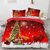 Merry Christmas Bedding Sets Full Duvet Covers Comforter Bed Sheets - EBuycos