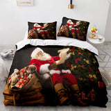 Merry Christmas Bedding Sets Full Duvet Covers Comforter Bed Sheets - EBuycos