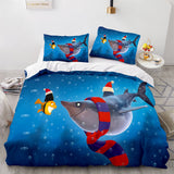 Merry Christmas Bedding Sets Soft Full Duvet Covers Comforter Bed Sheets - EBuycos