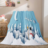 Merry Christmas Flannel Fleece Blanket - EBuycos