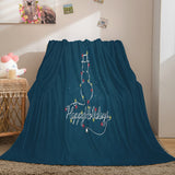 Merry Christmas Flannel Blanket Throw Blanket Comforter Bed Sets - EBuycos