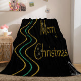 Merry Christmas Flannel Blanket Throw Blanket Comforter Bed Sets - EBuycos