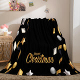 Merry Christmas Flannel Blanket Throw Blanket Comforter Bed Sets - EBuycos