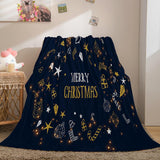 Merry Christmas Flannel Fleece Blanket - EBuycos