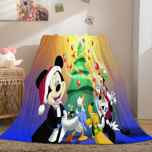 Merry Christmas Flannel Fleece Throw Cosplay Blanket Comforter Set - EBuycos