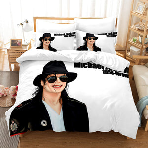 Michael Jackson 3 Piece Bedding Sets Duvet Covers Comforter Bed Sheets - EBuycos