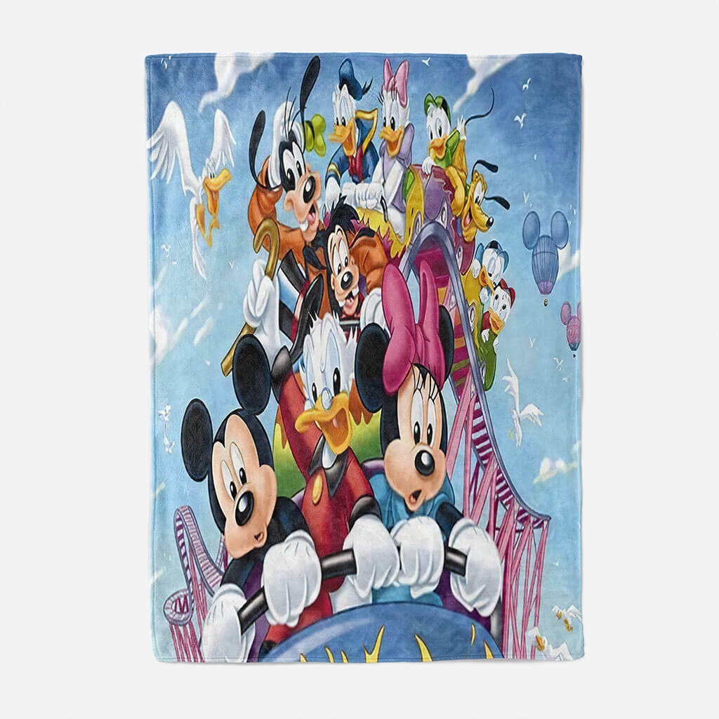 Mickey Mouse Blanket Flannel Throw Room Decoration