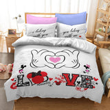 Mickey Mouse Cosplay Bedding Set Duvet Cover Christmas Bed Sheets Sets - EBuycos