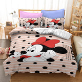 Mickey Mouse Cosplay Bedding Set Duvet Cover Christmas Bed Sheets Sets - EBuycos