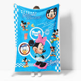 Mickey Mouse Minnie Mouse Flannel Fleece Throw Blanket Comforter Set - EBuycos